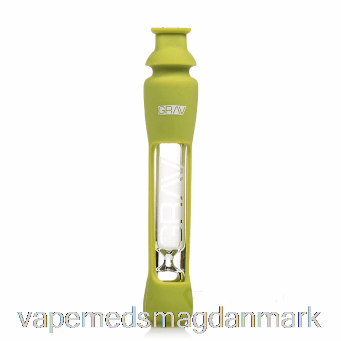Engangs Vape Danmark Grav 12mm Smagsprøver Med Silikoneskind Avocadogrøn